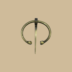 Broche circulaire en laiton...