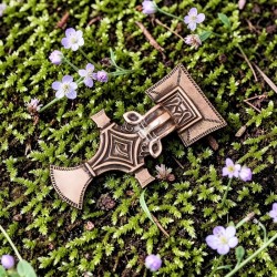 A bow-shaped brooch in the Lombard style of the 6th century