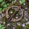 Viking brooch bronze fibula