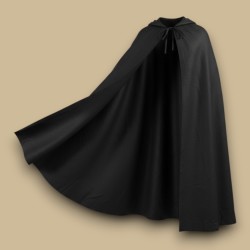 Black cotton cape