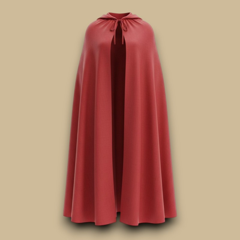 Red cotton cape