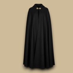 Black wool cape