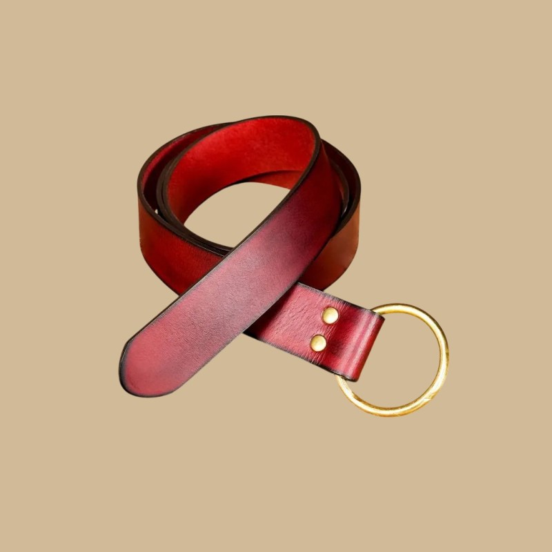 Maroon fancy belt