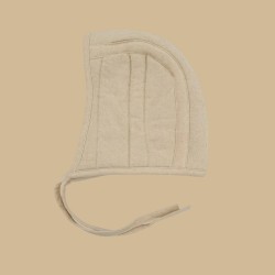 Ecru padded arming cap