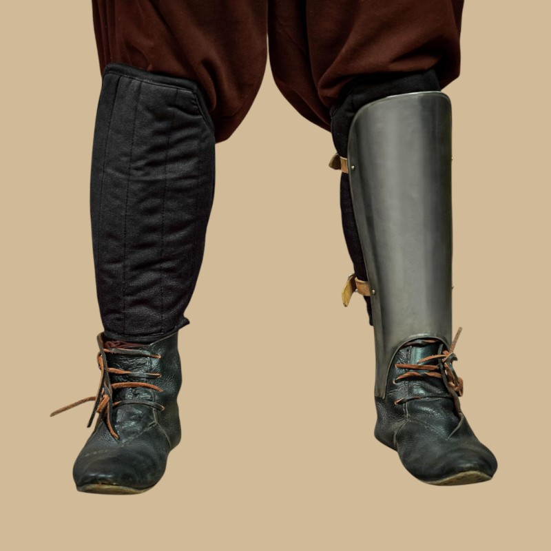 Protections de tibias noire