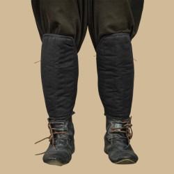 Protections de tibias noire