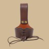 Brown Leather Horn Suspension