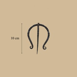 Hand forged iron twisted fibula