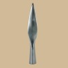 Pointe de javeline acier carbone 16 cm