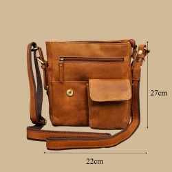 Brown leather bag