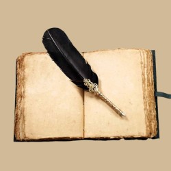 Carnet Cuir Décor Floral Papier naturel