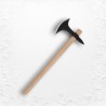 Viking axe with a sharp, pointed head