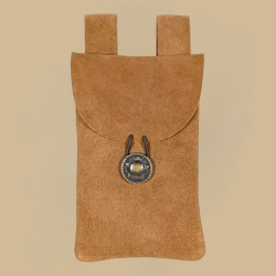 Light brown suede leather...