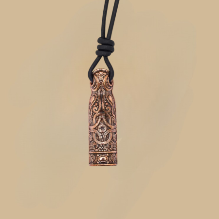 Viking bronze amulet pendant necklace