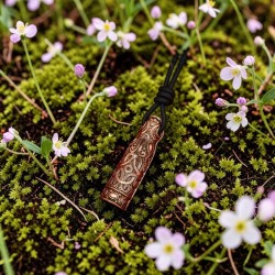Viking bronze amulet pendant necklace