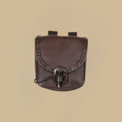 Sacoche médiévale bouton corne
